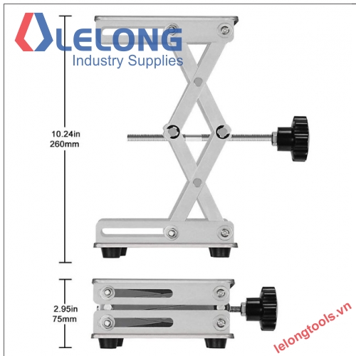 BÀN NÂNG HẠ MINI 150x150, THÉP KHÔNG RỈ